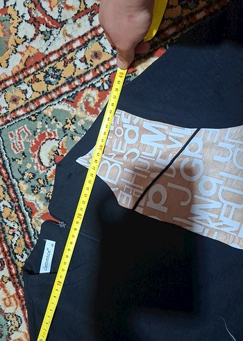 Uzun Kollu Baskılı Siyah Kadın Tunik - Görsel 4