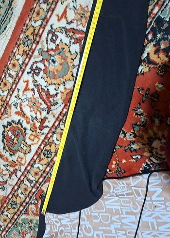 Uzun Kollu Baskılı Siyah Kadın Tunik - Görsel 6