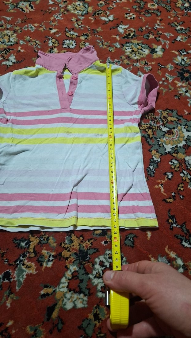 Kız Çocuk Pembe Renkli Kısa Kollu Tişört - Görsel 3