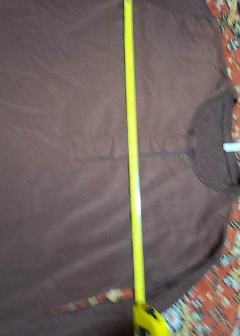 Drapeli Uzun Kollu Kahverengi Hamile Tunik - Görsel 4