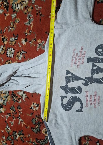 Gri Baskılı Erkek Çocuk Sweatshirt - Görsel 2