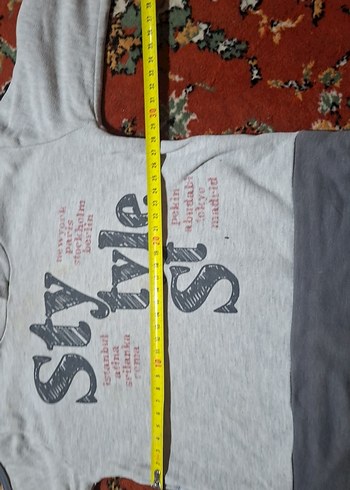 Gri Baskılı Erkek Çocuk Sweatshirt - Görsel 4