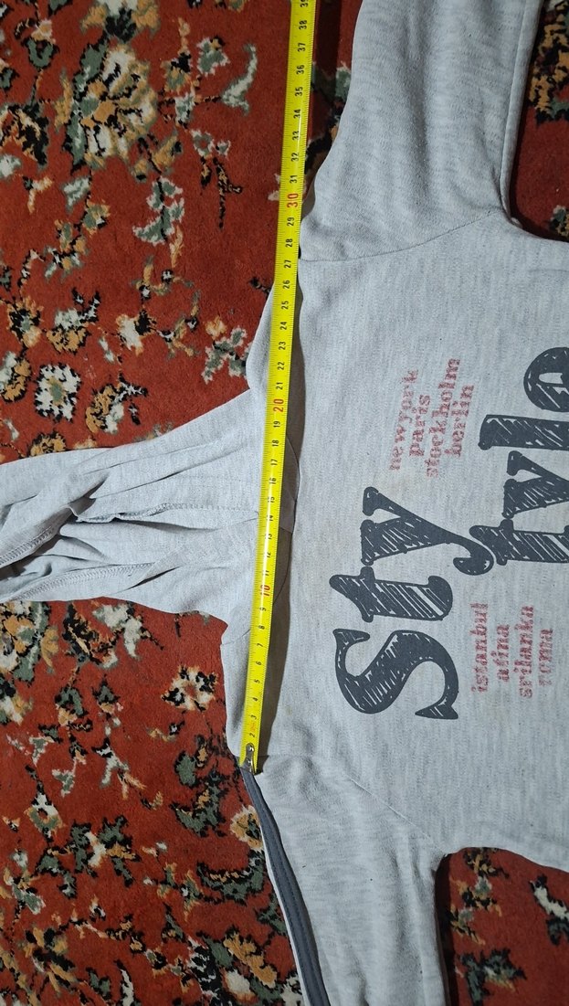 Gri Baskılı Erkek Çocuk Sweatshirt - Görsel 2