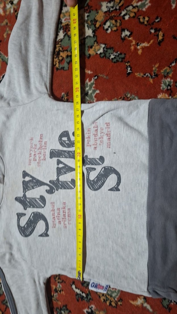 Gri Baskılı Erkek Çocuk Sweatshirt - Görsel 4