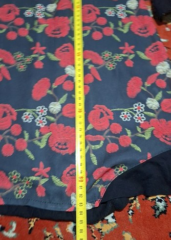 Çiçek Desenli Uzun Kollu Bohem Tunik - Görsel 4