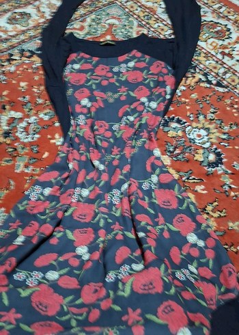 Çiçek Desenli Uzun Kollu Bohem Tunik - Görsel 10