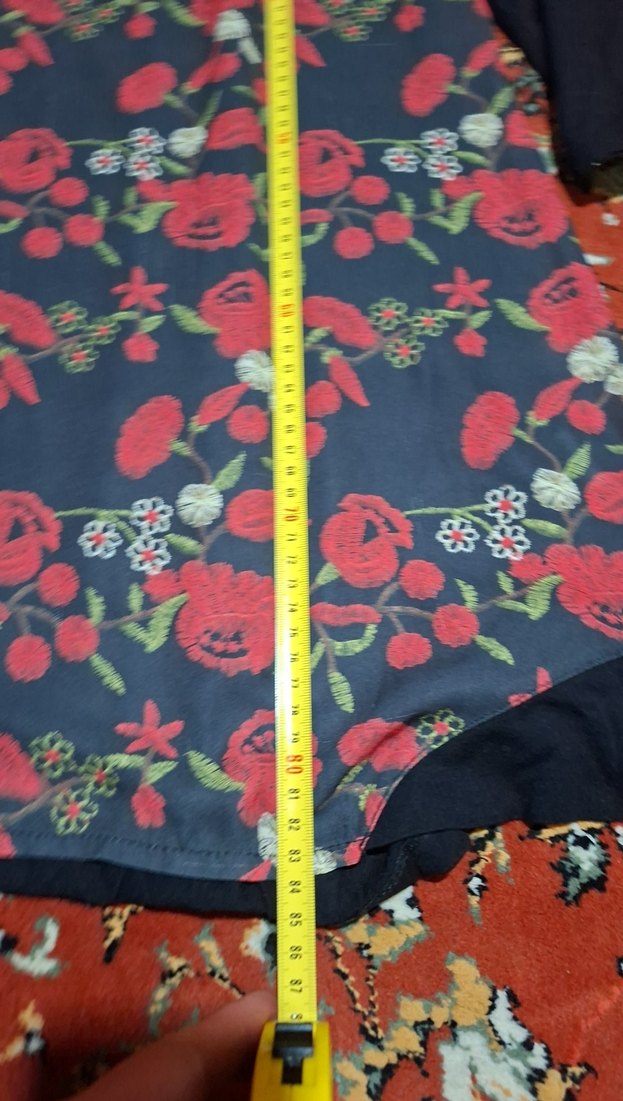 Çiçek Desenli Uzun Kollu Bohem Tunik - Görsel 4