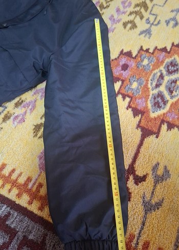 Kadın Beyaz Peluş Kürklü Kışlık Mont - Görsel 9