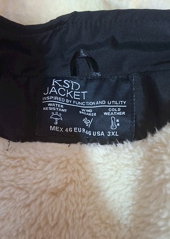 Kadın Beyaz Peluş Kürklü Kışlık Mont - Görsel 2