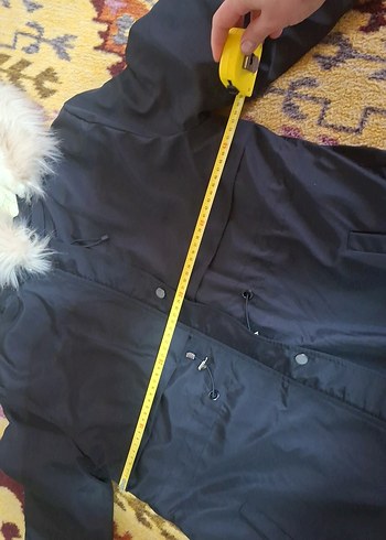 Kadın Beyaz Peluş Kürklü Kışlık Mont - Görsel 7