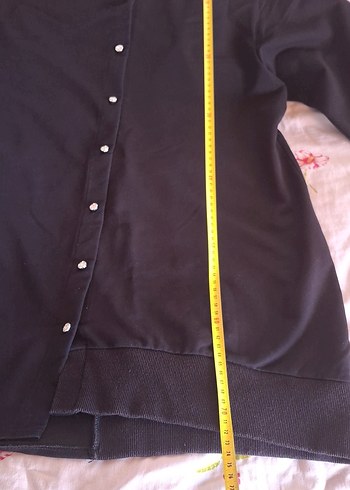 Düğmeli Siyah Hamile Hırka - Görsel 9