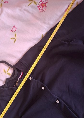 Düğmeli Siyah Hamile Hırka - Görsel 5