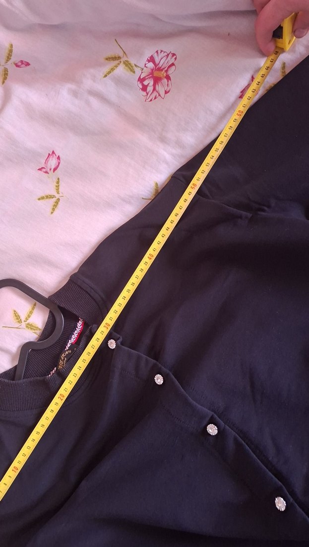 Düğmeli Siyah Hamile Hırka - Görsel 5