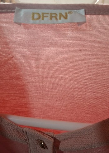 Düğmeli Pembe Uzun Hamile Bluzu - Görsel 5