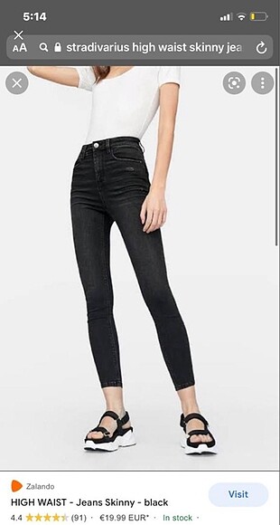 Stradivarius High Waist Skinny Jean