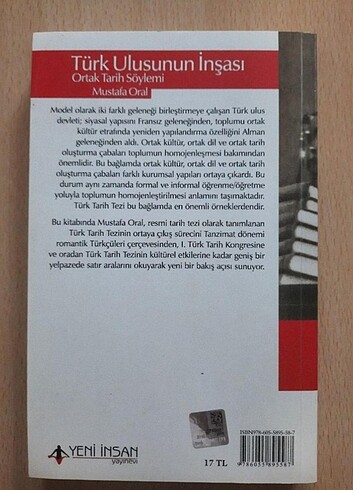  TÜRK ULUSUNUN İNŞASI ORTAK TARİH SÖYLEMİ