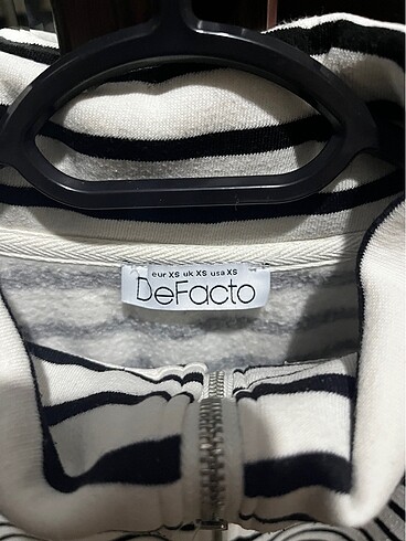 xs Beden çizgili sweatshirt