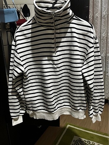 çizgili sweatshirt