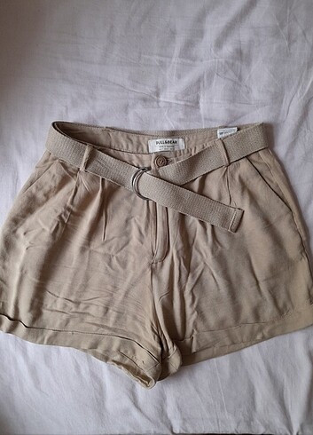 Pull and bear bej şort 