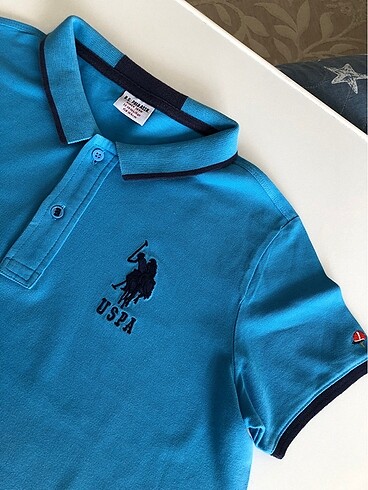 13-14 Yaş Beden Us Polo Erkek Çocuk Polo Yaka Tshirt