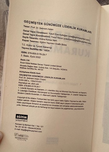  Beden Renk Geçmişten Günümüze Liderlik Kuramları Kitabı