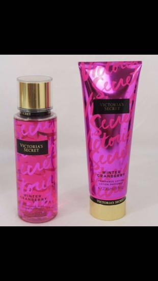 Victoria s Secret Victoria's secret cranberry body mist ve body lotion