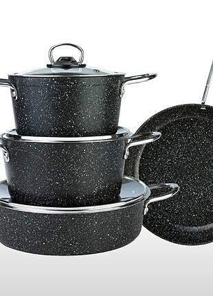 COOKPLUS BİOGRANİT 7 PARÇA TENCERE SETİ..