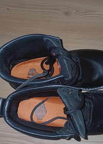 Harley Siyah Deri Erkek Biker Botları - Görsel 4