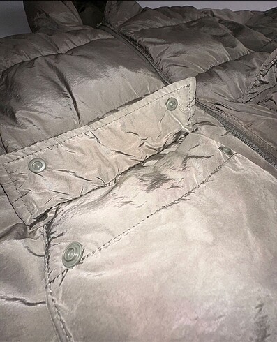 l Beden haki Renk H&M Kapüşonlu Şişme Mont