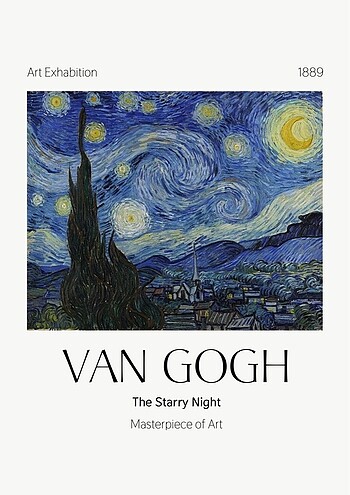 Diğer Van Gogh- yıldızlı geceler tablo