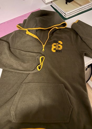 Rolypoly Erkek Çocuk Fermuarlı haki Sweatshirt - Görsel 8