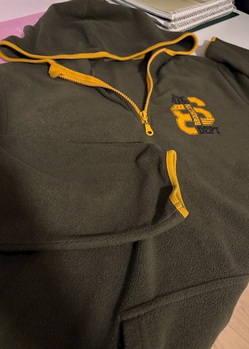 Rolypoly Erkek Çocuk Fermuarlı haki Sweatshirt - Görsel 6