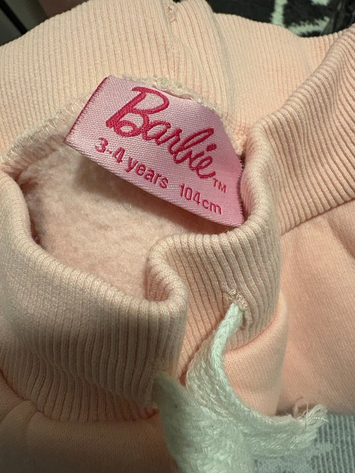 Pembe Barbie Baskılı Kız Eşofman Altı - Görsel 3