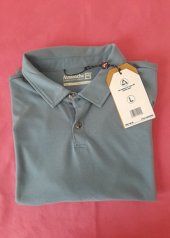 Mavi Kısa Kollu Polo Tişört