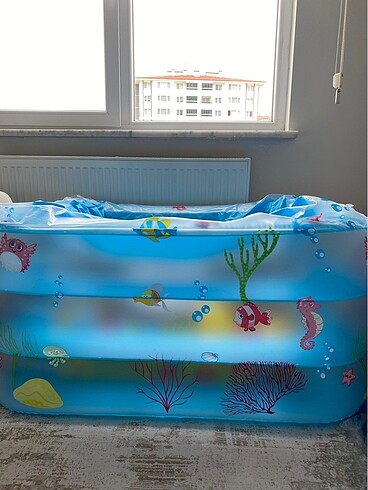 Sea sun diktörgen 4 boğumlu derin havuz 120*100*70 cm bebeğim iç