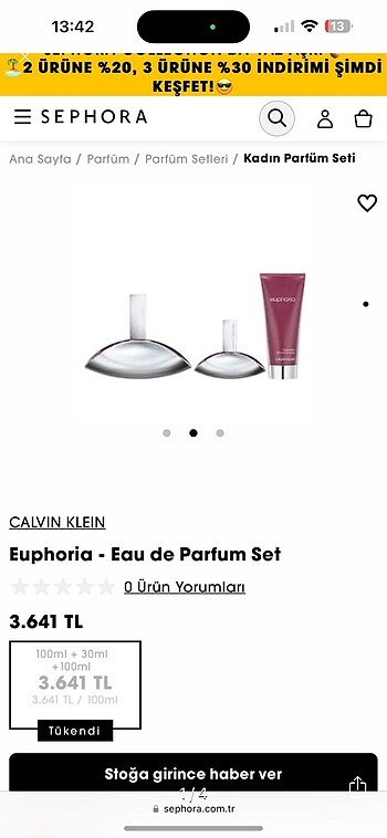 Calvin klein euphoria parfüm seti