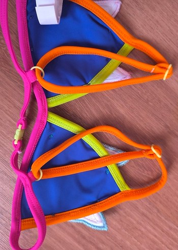 7 Yaş Beden çeşitli Renk Penti kız çocuk kedili bikini takımı