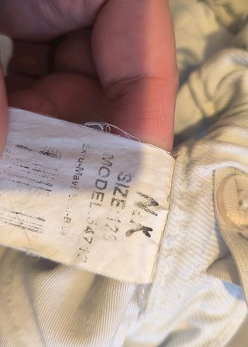 N&K Jeans Mavi Beyaz Batik Desenli Kız Takım - Görsel 9