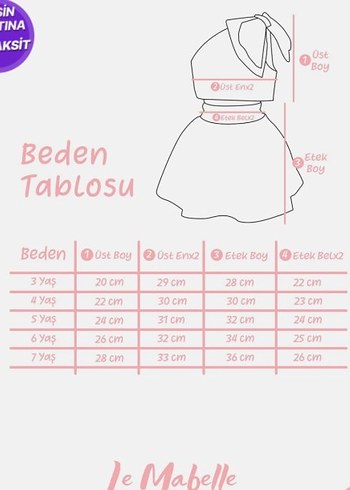 Le Mabelle kız çocuk alt üst takım - Görsel 3