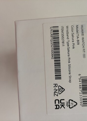  Beden pembe Renk Huawei Watch fit new sakura pembe