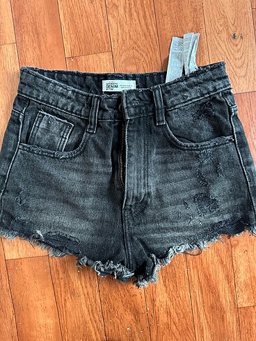 Zara Trafaluc Denim Şort Antrazit