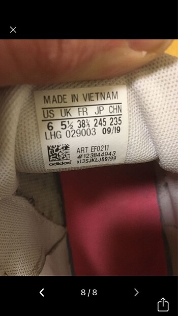 ORJİNAL ADİDAS SPOR AYAKKABI - Görsel 6