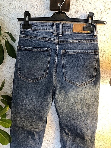xs Beden Stradivarius Slim Mom Jean