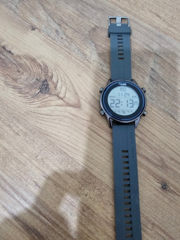 Siyah Gri Dijital Erkek Spor Saat - Görsel 2