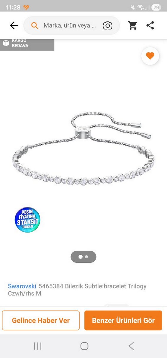 Sarı Elastik Kadın Bileklik - Görsel 4