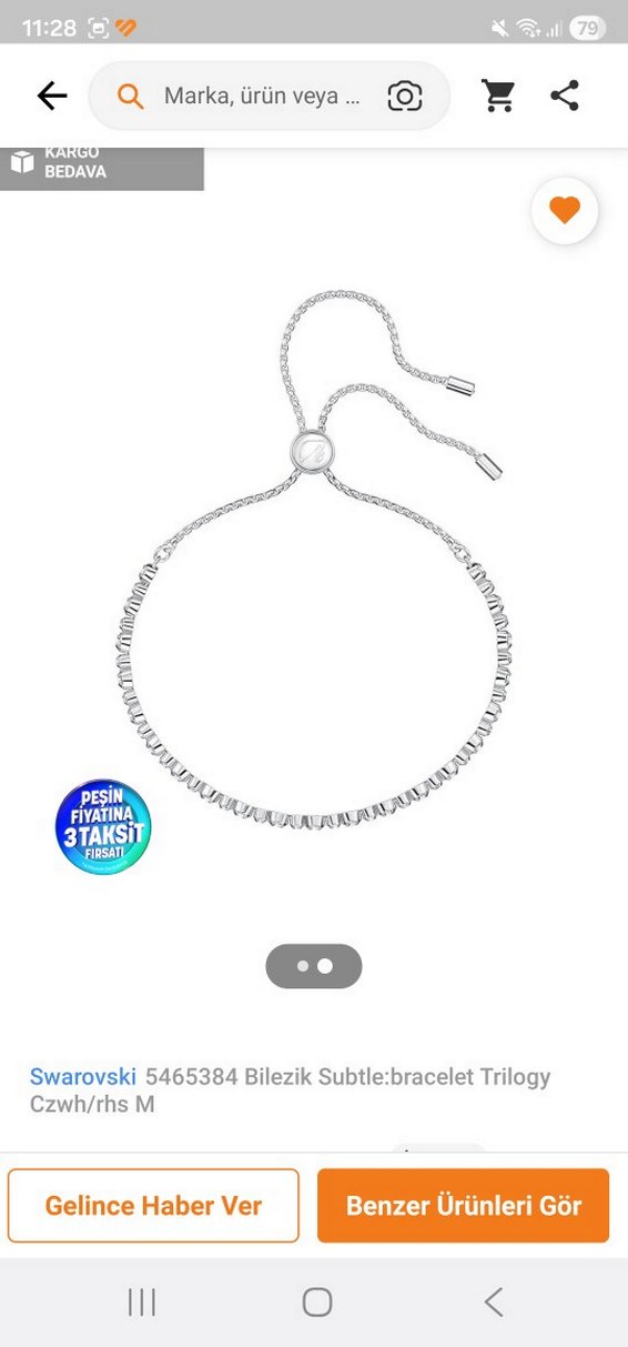 Sarı Elastik Kadın Bileklik - Görsel 5