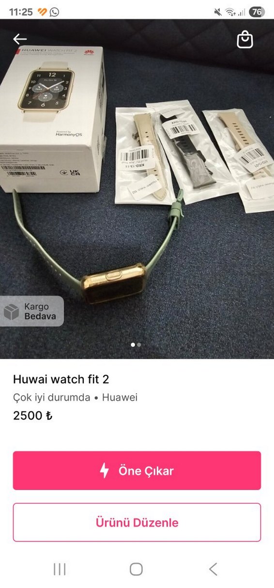 Huawei Watch Fit 2 Khaki Akıllı Saat - Görsel 2