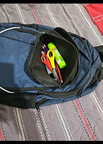 Koyu Mavi Çocuk Okul Çantası - Görsel 3