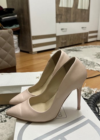 Diğer Bej Topuklu Stiletto Kadın Ayakkabı