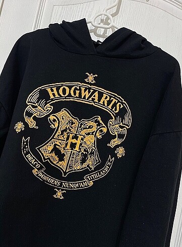 Bershka Harry Potter siyah kapşonlu sweatshirt